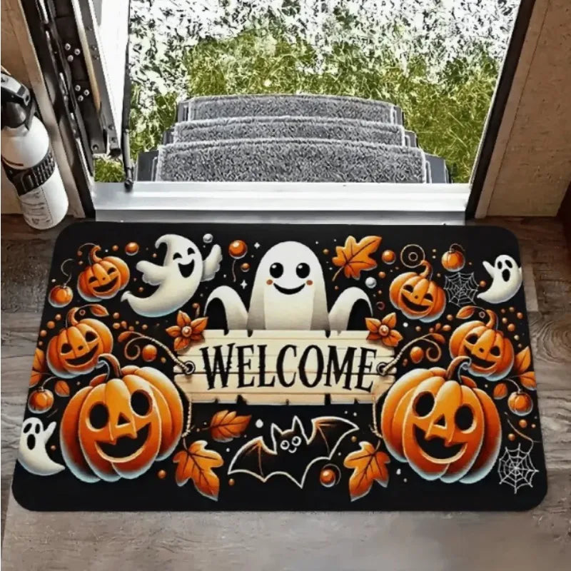 Halloween Welcome Doormat for Indoor and Outdoor Use
