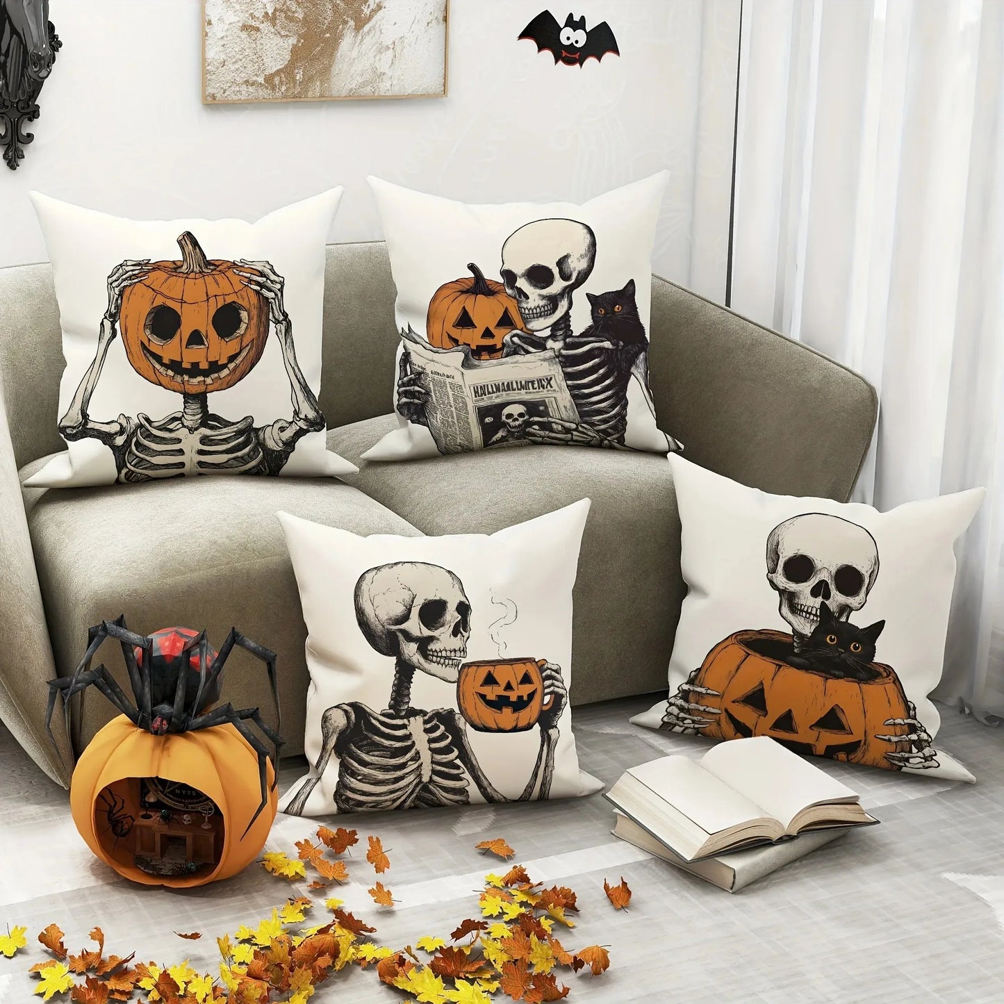 Spooky Halloween Pillow Covers
