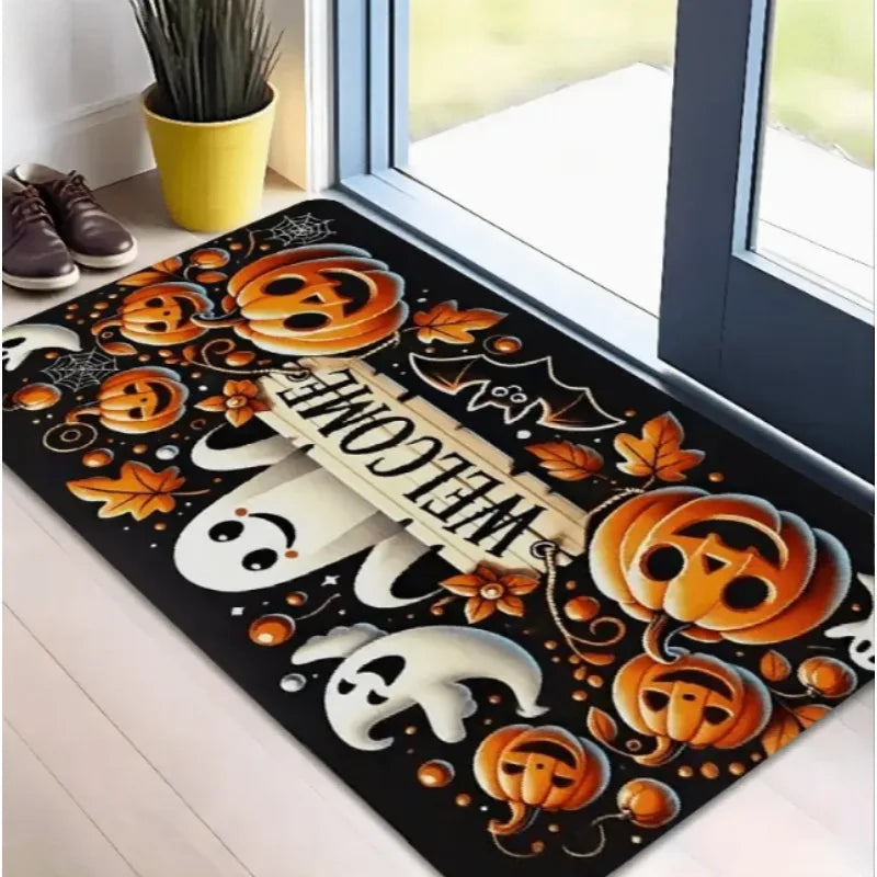 Halloween Welcome Doormat for Indoor and Outdoor Use