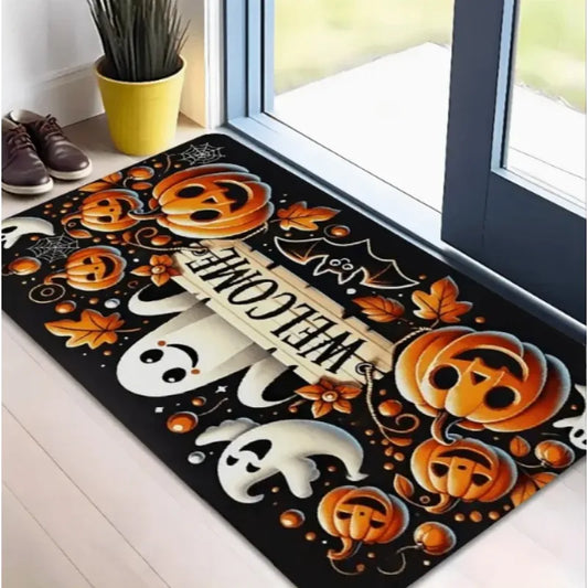 Halloween Welcome Doormat for Indoor and Outdoor Use