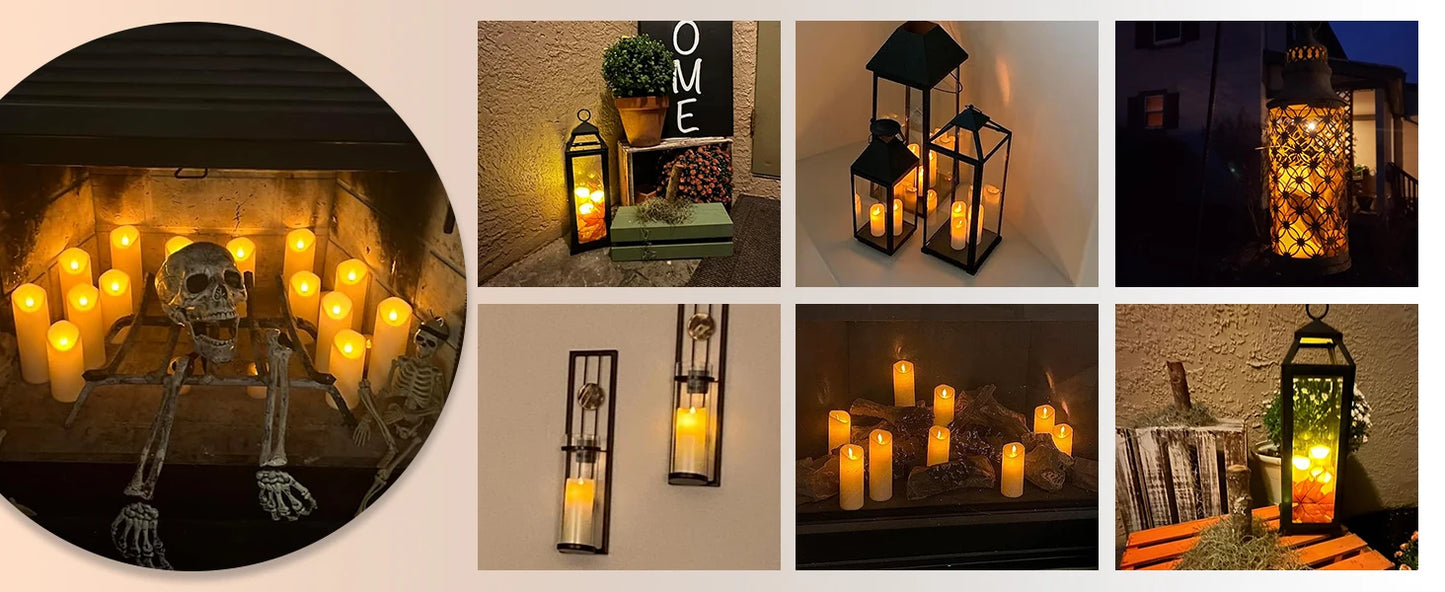 Spooky ambient candles