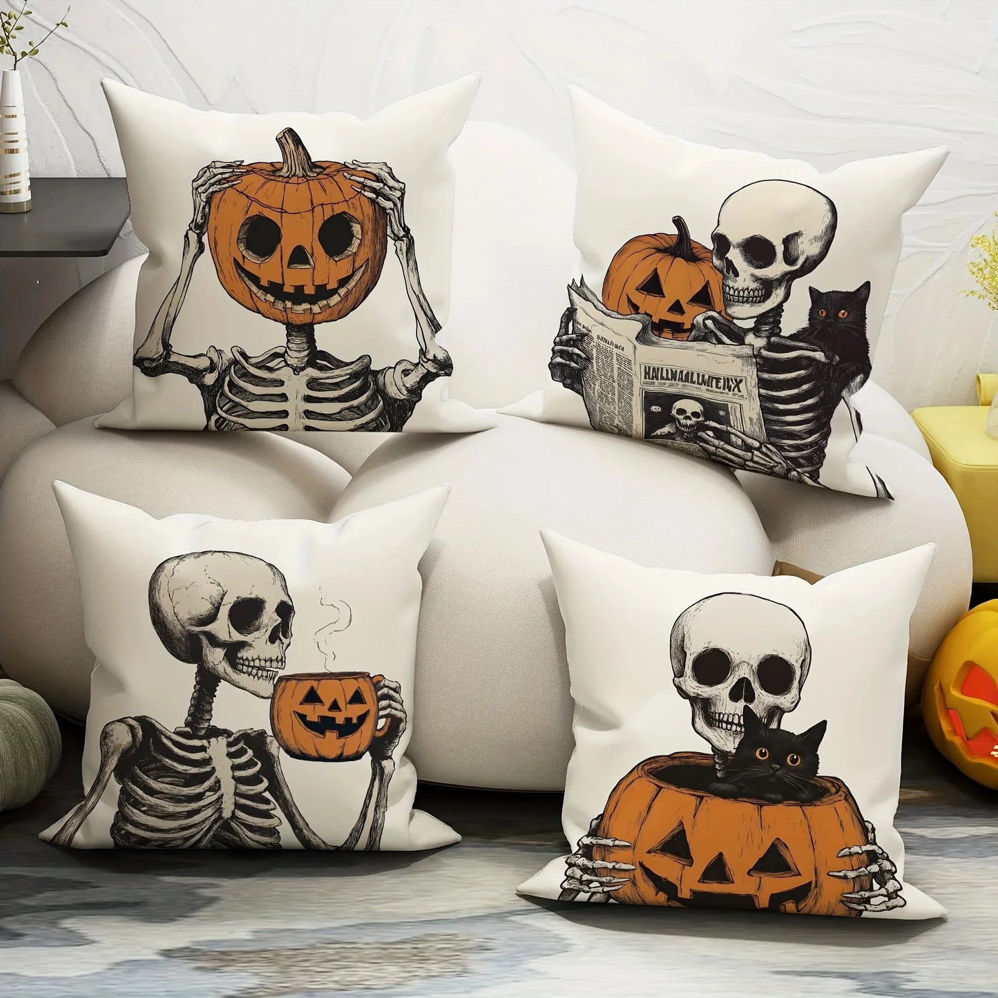 Spooky Halloween Pillow Covers