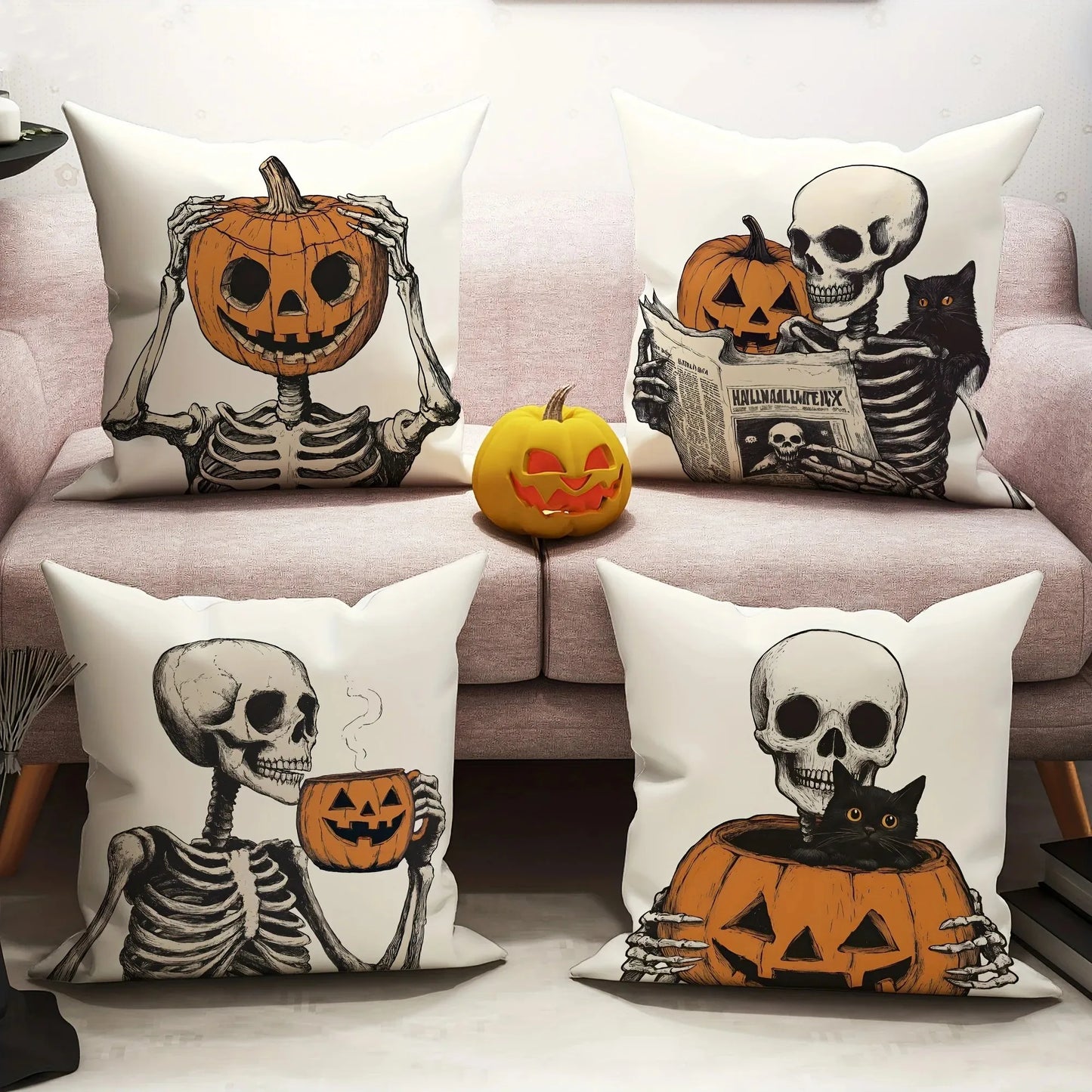 Spooky Halloween Pillow Covers
