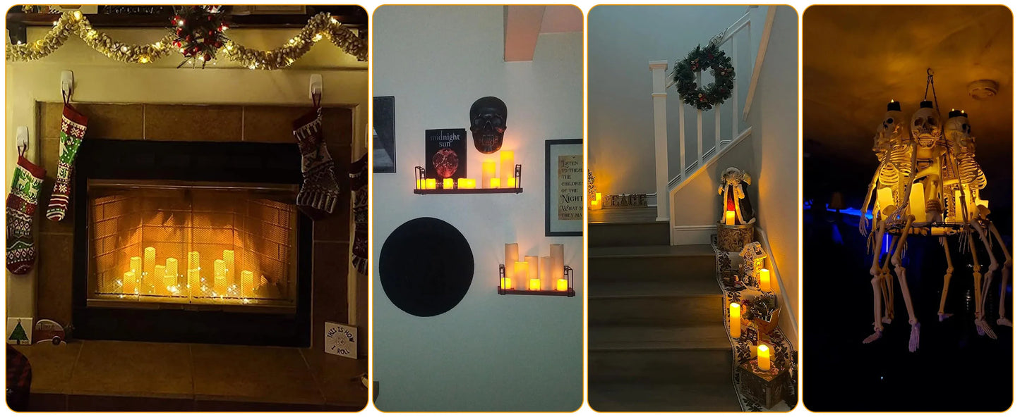 Spooky ambient candles