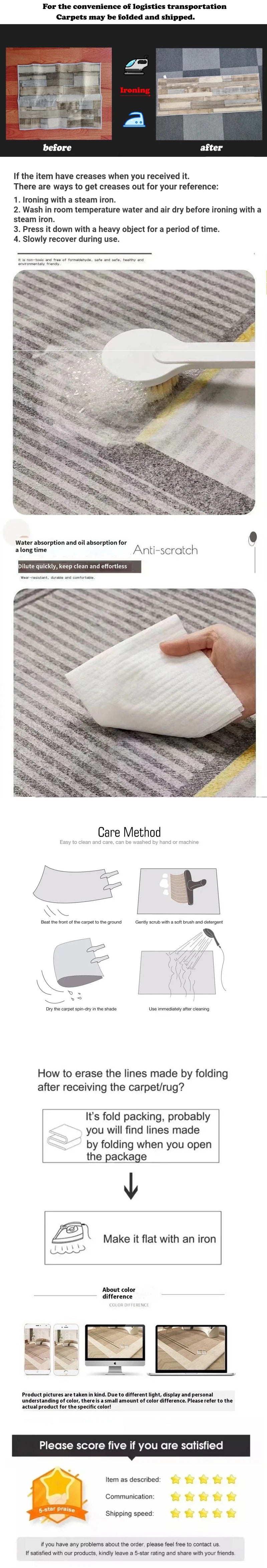 VIKAMA Halloween Decorative Carpet Black Bat Doormat