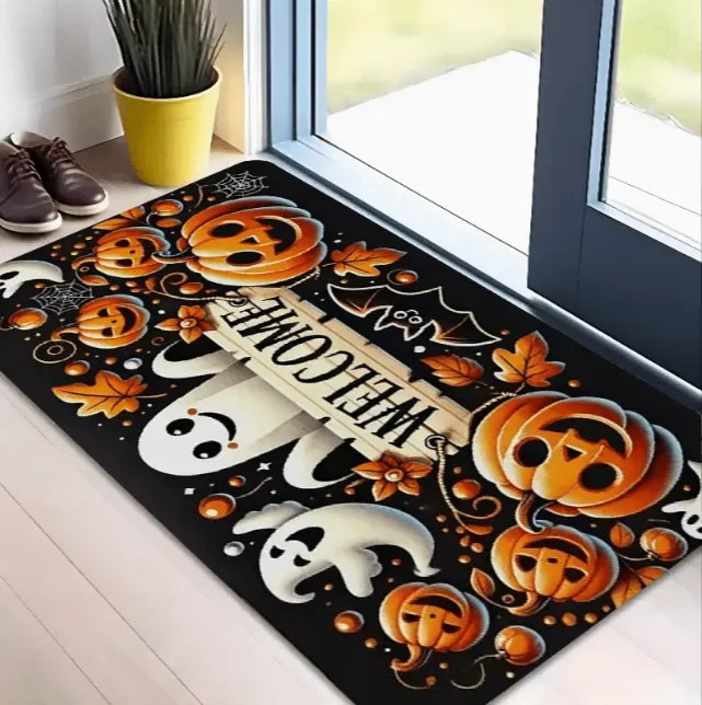 Halloween Welcome Doormat for Indoor and Outdoor Use