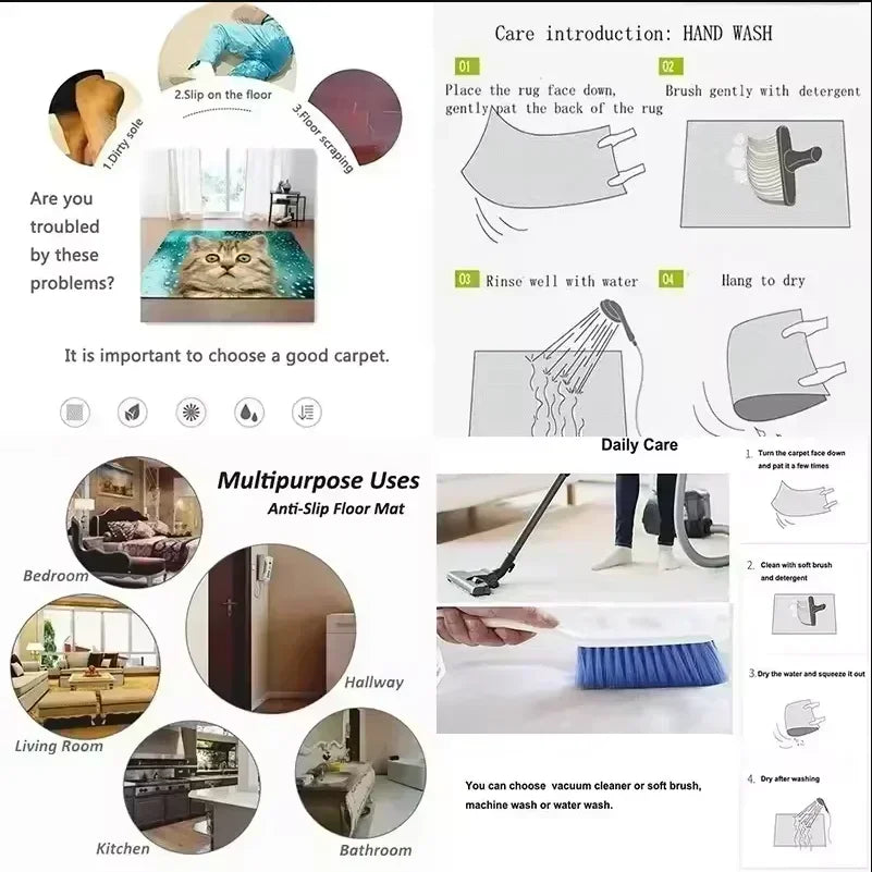 Halloween Welcome Doormat for Indoor and Outdoor Use